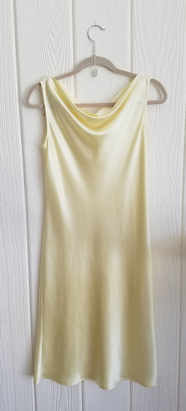 Bateau Neck dress in Silk Charmeuse