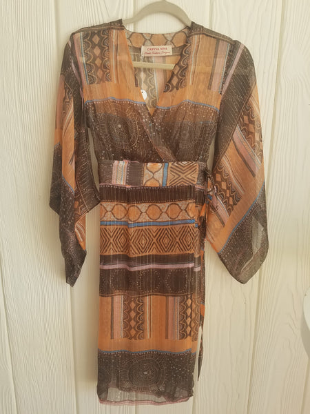 Kimono Dress Silk Chiffon