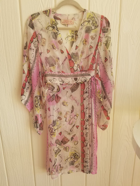 Kimono Dress Silk Chiffon