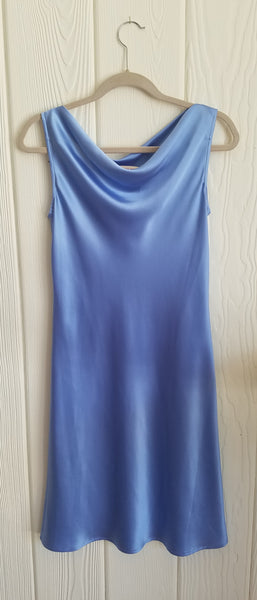 Bateau Neck dress in Silk Charmeuse