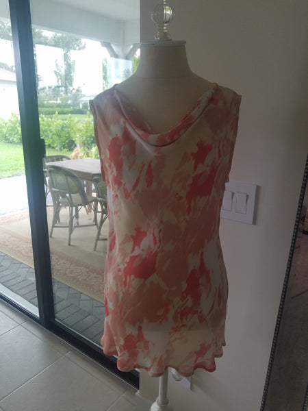 Bateau Neck top in silk charmeuse or silk prints