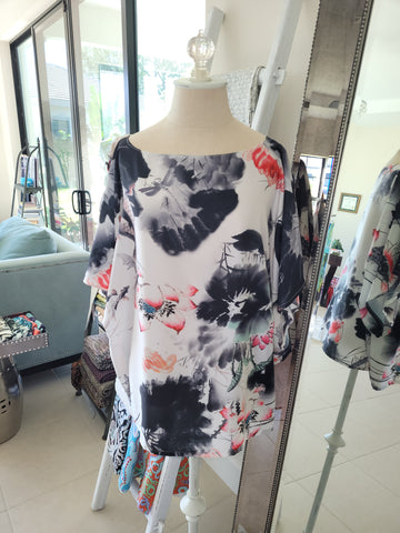 Angel top with kimono sleeve