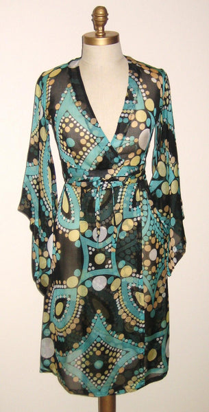 Black & Green Emillio PUCCI Kimono