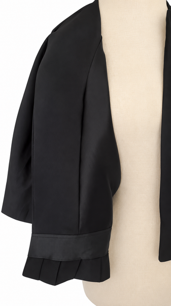 Mini Bomber Silk Faille - Black