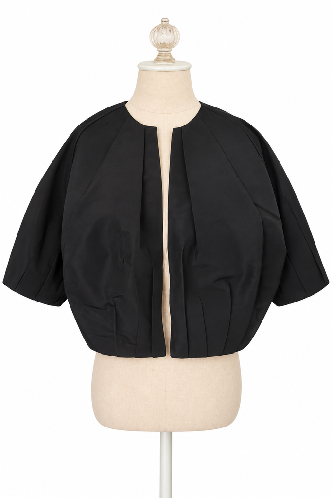 Mini Bomber Silk Faille - Black