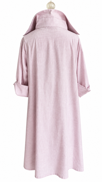 Audrey Midi Linen Dress - Lilac