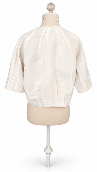 Mini Bomber Silk Faille - Off White