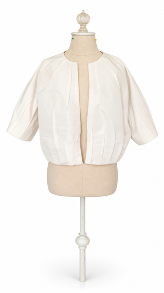 Mini Bomber Silk Faille - Off White
