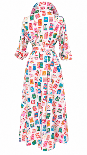 Audrey Cotton Dress- Cream Vintage