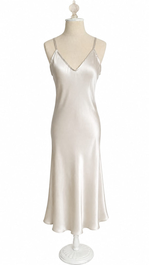 Slip Dress - Silver Oyster