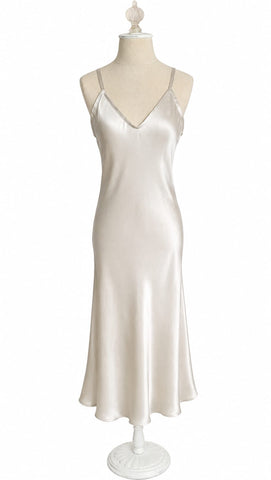 Slip Dress - Silver Oyster