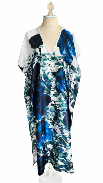 Caftan Silk - Navy Multi