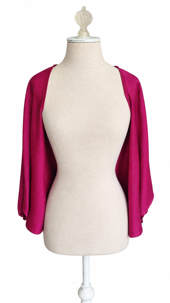 Butterfly Top in Hammered Satin - Candy Pink