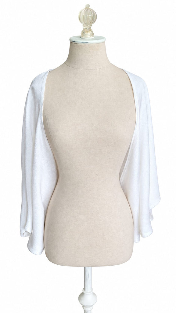 Butterfly Top in Hammered Satin - White