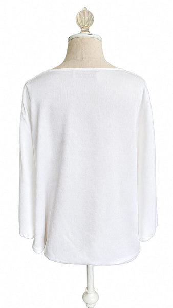 Butterfly Top in Hammered Satin - White