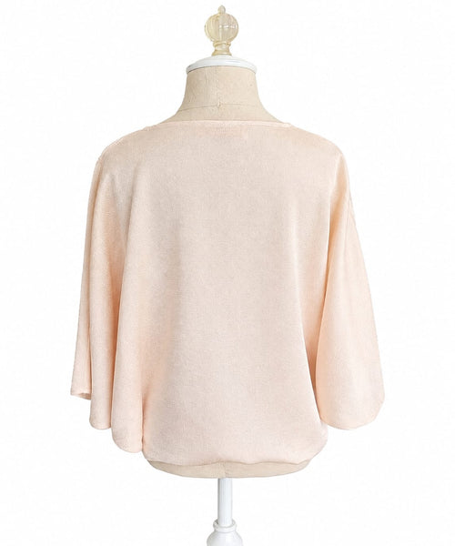 Butterfly Top in Hammered Satin - Eggshell