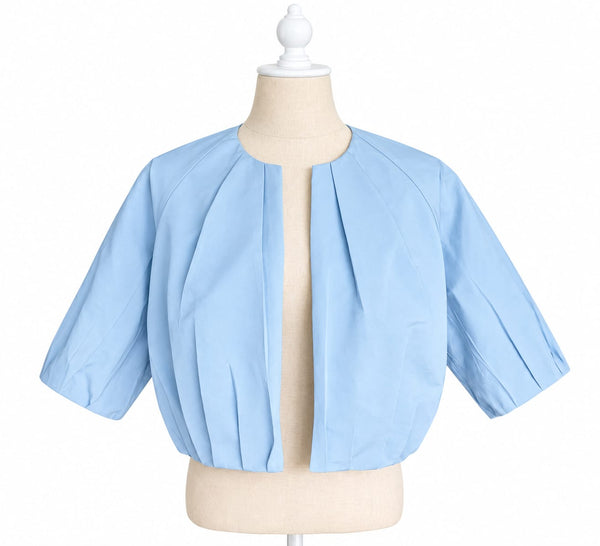 Mini Bomber Silk Faille - Sky Blue