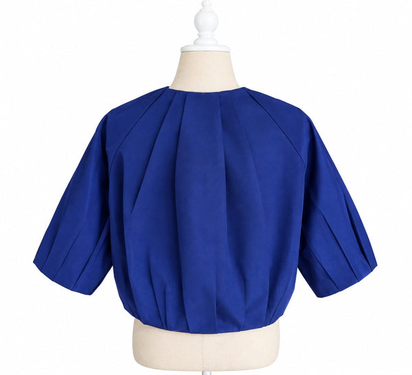 Mini Bomber Silk Faille - Cadet Blue