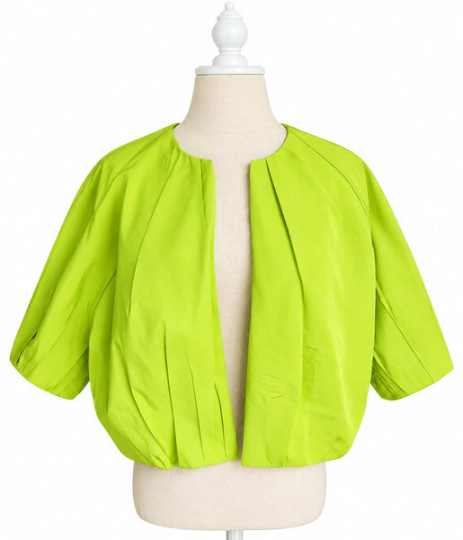 Mini Bomber Silk Faille - Lime