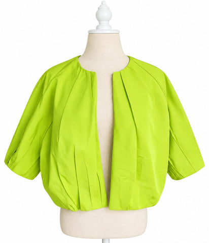 Mini Bomber Silk Faille - Lime
