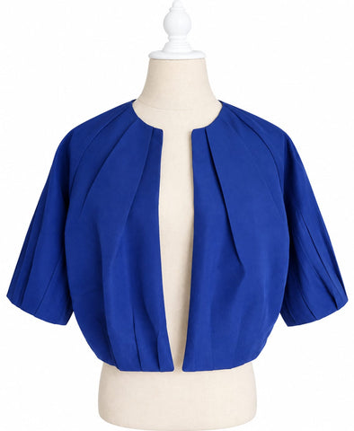 Mini Bomber Silk Faille - Cadet Blue