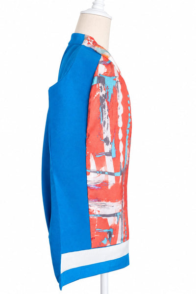 Mini Bomber Silk Faille - Cerulean Blue