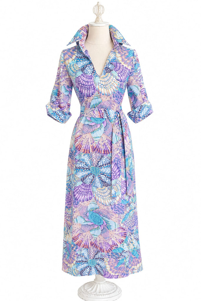 Audrey Cotton Dress- Pastel Shell