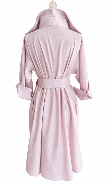 Audrey Midi Linen Dress - Lilac