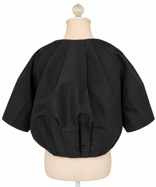 Mini Bomber Silk Faille - Black