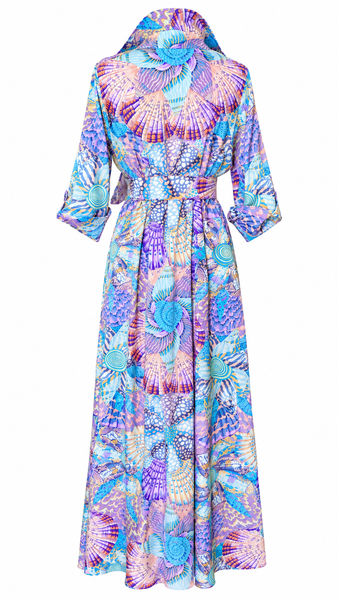 Audrey Cotton Dress- Pastel Shell